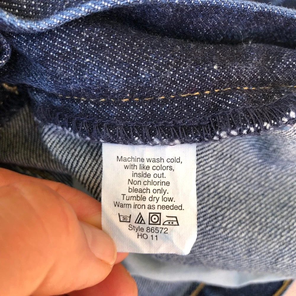 J.crew Cotton Style 86572 Mens Blue Wash Boot Cut‎ Jeans  34W 34L